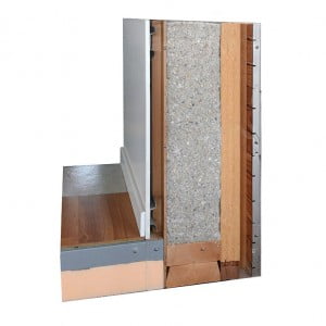 Coupe de mur d'une maison en bois